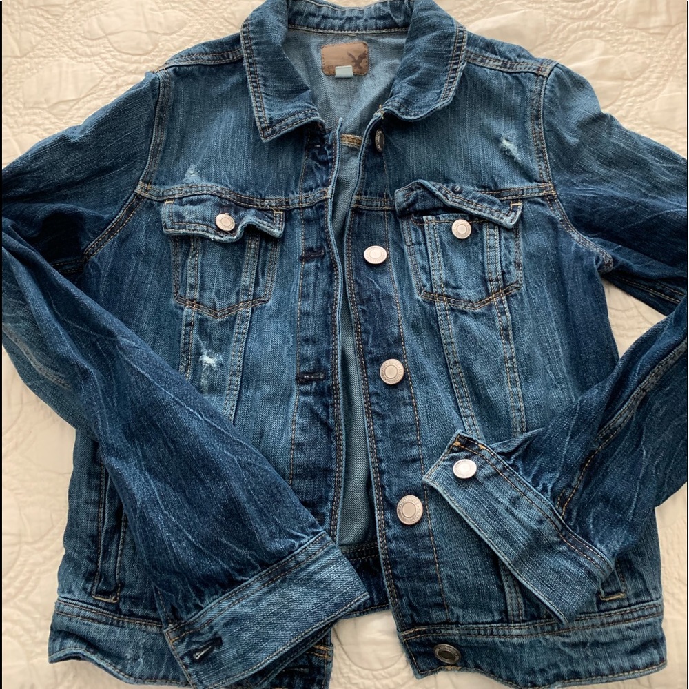 American Eagle Medium Denim Jacket - image 1